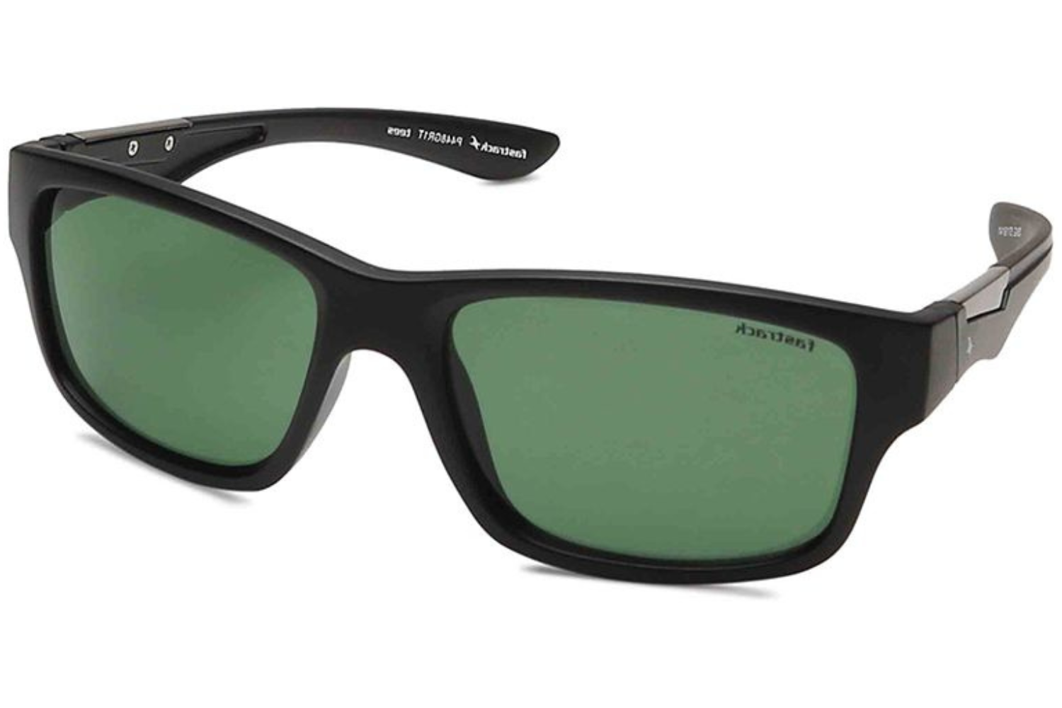 Fastrack Men's Polarized Green Lens Round Sunglasses