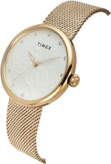 Timex White Round 36mm Women’s Watch TWEL19302