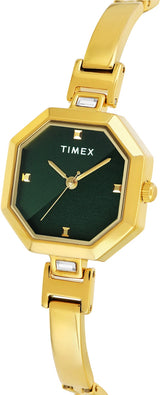 Timex Green Octagonal Dial Women’s Watch TWEL195SMU02