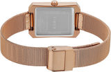 Timex Rose Gold Rectangle Dial Analog Women’s Watch TWEL233SMU02
