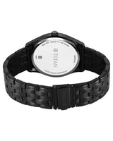 Titan Neo Roman Black Dial Steel Watch 10063NM01