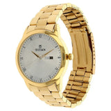 Titan Silver Dial Day-Date Men’s Gold Watch