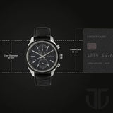 Titan Multifunction Silver Dial Leather Strap Watch