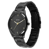 Titan Black Dial Men’s Steel Watch 1802NM01