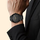 Titan Black Dial Men’s Steel Watch 1802NM01