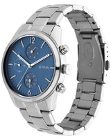 Titan Workwear Metropolitan Charm Blue Dial Steel Watch 1805SM03