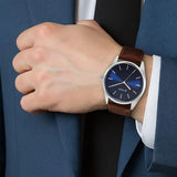 Titan Blue Dial Leather Strap Men’s Watch NU1866SL01