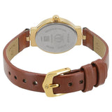 Titan Champagne Leather Women’s Watch 2594YL01