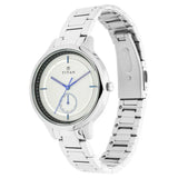 Titan Workwear Silver Dial Women’s Watch 2617SM02