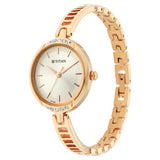 Titan Silver Rose Gold Women’s Watch NU2637WM01
