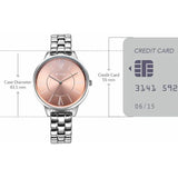 Titan Neo Rose Gold Silver Women’s Watch NU2648SM14