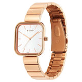 Titan Purple Stackables White Dial Women’s Watch NU2715WM01F