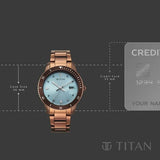 Titan Purple Sports Fashion Brown Women’s Watch 2768QM01