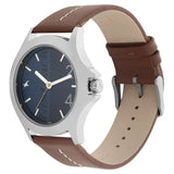 Fastrack Blue Dial Leather Watch NR3220SL01