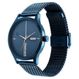Fastrack Style Up Blue Dial Day-Date Guys Watch NS3247QM01
