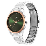 Fastrack Stunners Green Dial Guys Watch NT3308KM03