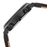 Fastrack Kronos Black Dial Chronograph Leather Watch 3335NL01