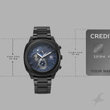 Fastrack Kronos Blue Dial Chronograph Men's Watch 3335NM01
