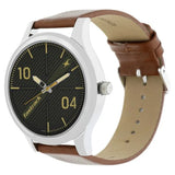 Fastrack Black Dial Leather Strap Guys Watch NT38051SL02