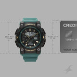 Fastrack StreetStyle Analog Digital Green Men's Watch 38134PP03W