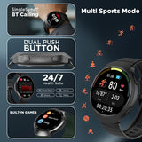 Fastrack VOX CirQ 3.5 cm BT Calling AI Health IP68 38183PP02K