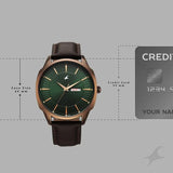 Fastrack Stunners Green Dial Men's Watch 38213QL01