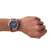Fossil Neutra Chronograph Leather Watch for Men FS5453