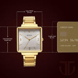 Titan Karishma Silver Dial Gold Watch 10005YM02