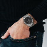 Titan Neo Black Dial Steel Watch 1770SM02