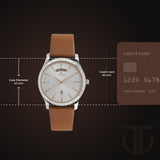 Titan Neo Silver Dial Leather Watch 1767SL01