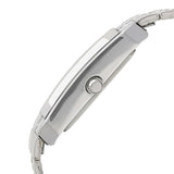 Titan Karishma White Dial Rectangular Steel Watch 9151SM01