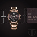 Titan Neo Splash Brown Dial Multifunction Watch for Men 1698QM02