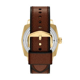 Fossil Machine Automatic Brown Leather Watch ME3278
