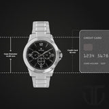 Titan Black Dial Multifunction Watch for Men NM1698SM01