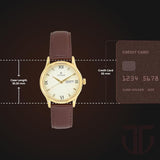 Titan Champagne Dial Day & Date Watch for Men 1580YL05
