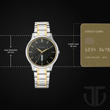 Titan Black Dial Day-Date Watch 1845BM01