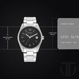 Titan Neo Black Dial Steel Watch 1729SM08