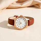 Titan Silver Dial Tan Women’s Watch 2638WL01