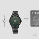 Fastrack Stunners Green Dial Men's Watch 38159NM01