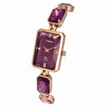 Timex Fria Women Burgundy Rectangular Analog Watch TWEL16903