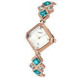Timex Fria Off White Rhombus Dial Women Watch TWEL17200
