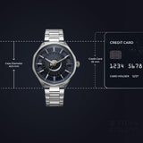 Titan Stellar Blue Dial Stainless Steel Watch 10028SM01
