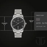 Titan Neo Black Dial Steel Watch 1770SM02