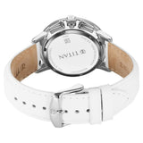 Titan Light Leathers Multifunction Silver Dial Leather Watch 90134SL04