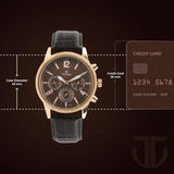 Titan Neo Brown Dial Leather Watch 1733KL03