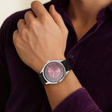 Titan Urban Edge Maroon Dial Watch for Men 1802SL05