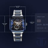 Titan Ceramic Fusion Blue Skeleton Men’s Watch 90175KD02