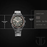 Titan Metropolitan Luxe Black Dial Men’s Watch NU1733NM01