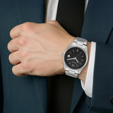 Titan Neo Black Dial Steel Watch 1729SM08