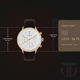 Titan Classique White Dial Leather Watch 90102WL01